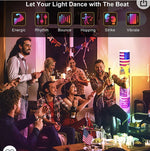 Lámpara de Piso, LED RGB, Tema Patriótico, Control remoto.