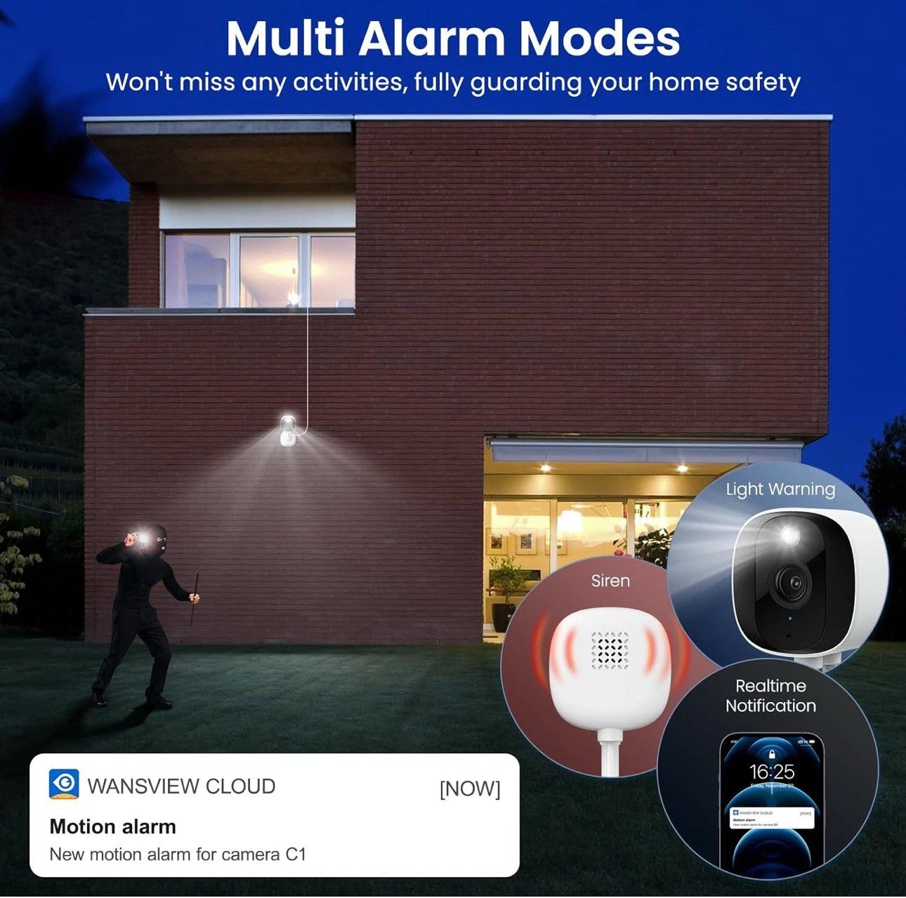 Cámaras Aoqee 2K para seguridad en el hogar.(USADO)