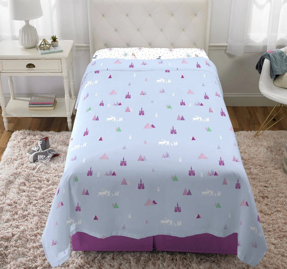 Juego de sábanas individuales, Elsa y Ana, Super Suaves.