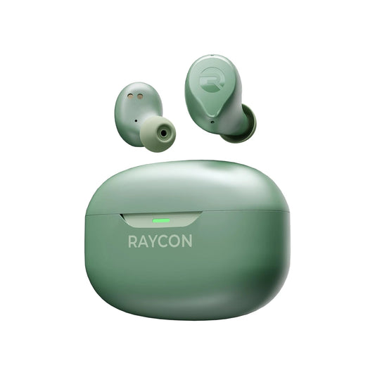 Auriculares inalámbricos Raycon Everyday verde.