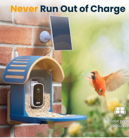 Bird Feeder con Camara AI Solar VINGUYS 2.5K UHD (USADO)