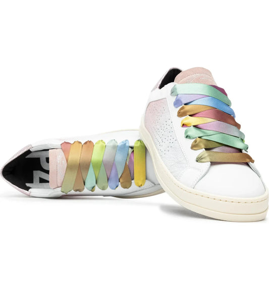 Tennis P4448, John White/Pink PRISMA, Talla 41 (EUR)