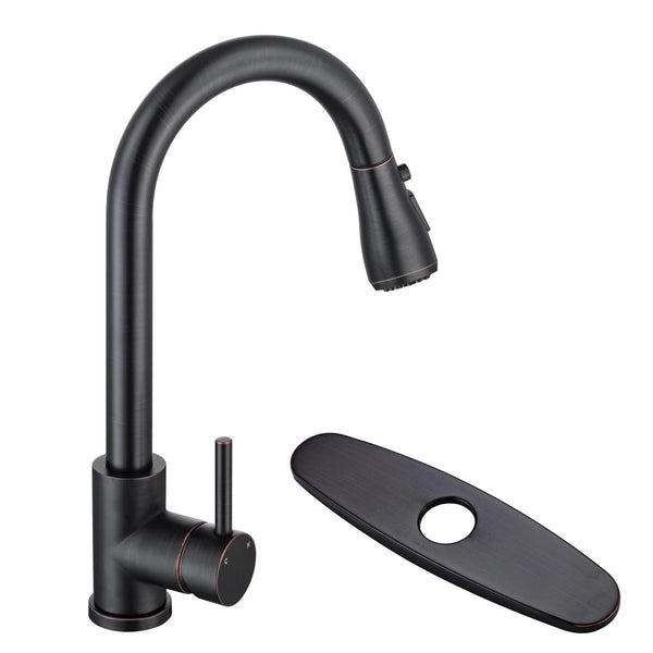 Grifo de cocina Qomolangma, rociador extraíble, monomando, 1-3 agujeros