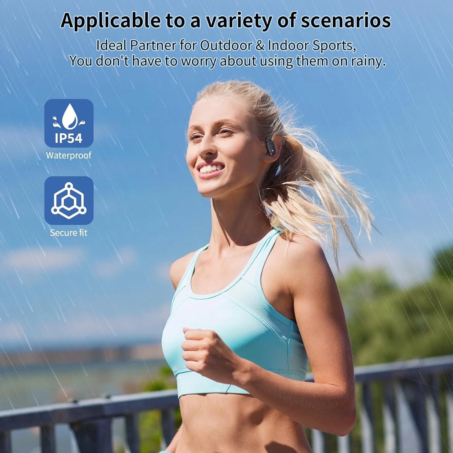 Auriculares de Oreja Abierta, Auriculares Bluetooth 5.3.