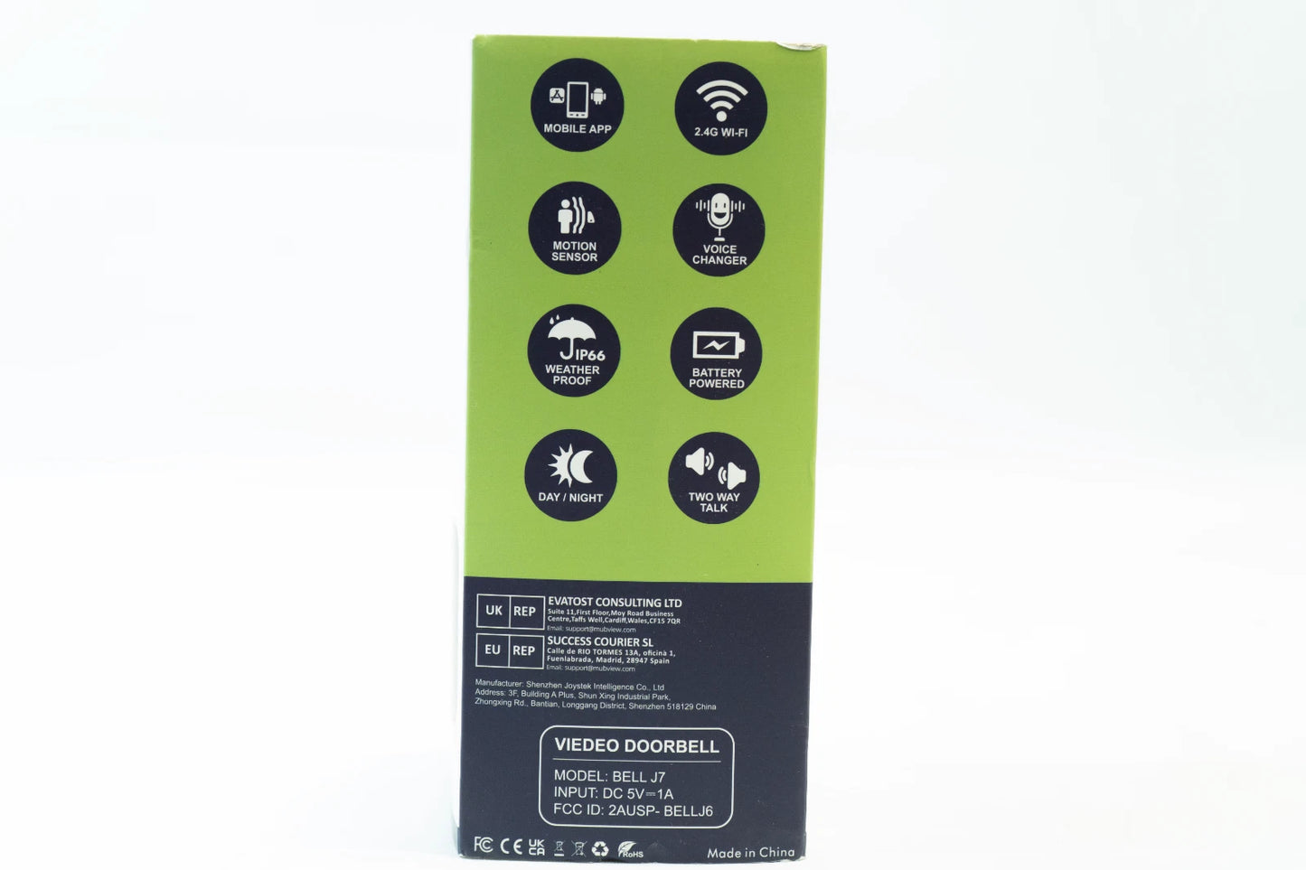 Cámara Timbre Inalámbrica MUBVIEW con Timbre 2K HD