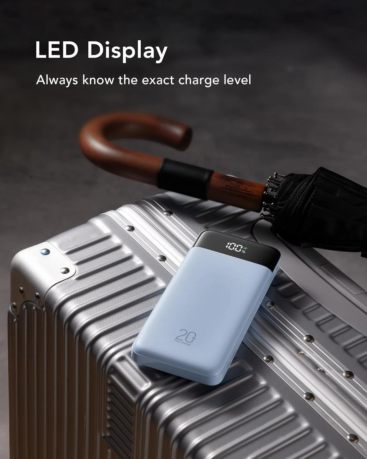 Charmast-Bateria Portatil con 4 Cables (Usado)