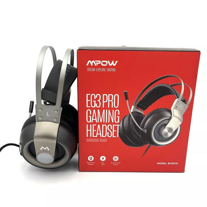 Auriculares para juegos, con sonido envolvente, PS4, Xbox y PC.