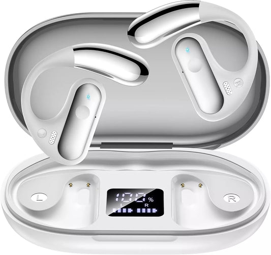 Auriculares Bluetooth 5.4 Open Ear YYK-Q28 blanco