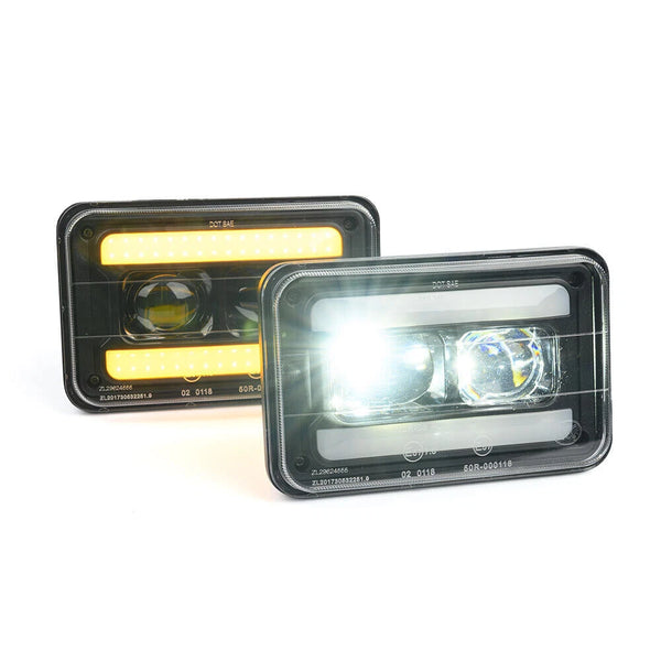 Faros LED 4x6 Pulgadas para Volvo 240 740 760 2 Piezas