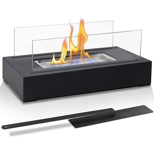 Chimenea de mesa, portátil para interior/exterior, para decoración de mesa de patio.