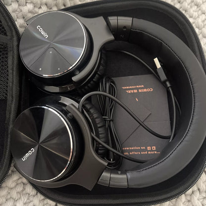 Audífonos Cowin Bluetooth ANC E7 Pro Negros Cancelación de Ruido