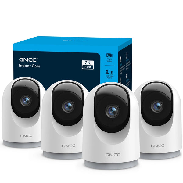 Cámaras de seguridad GNCC 2K (4 unidades) 360°