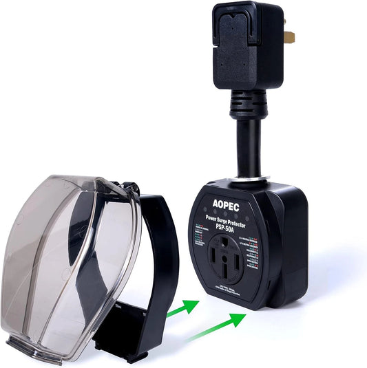 Protector contra sobretensiones AOPEC para RV'S, (DETALLE).