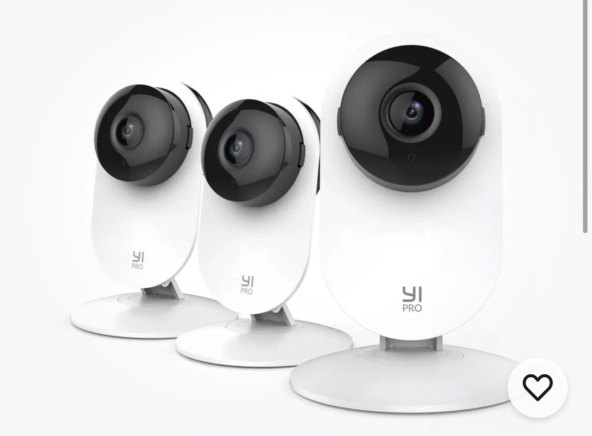 YI Cámara casera de 3 pzs, sistema inteligente de vigilancia de seguridad