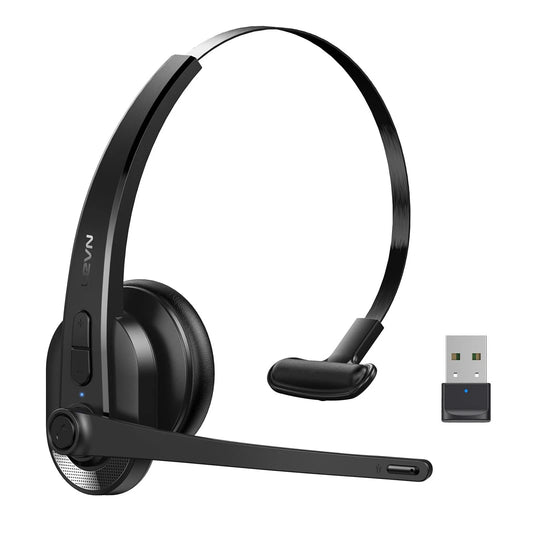 Auriculares inalámbricos con micrófono para el trabajo, LEVN , LE-HS011 Superior