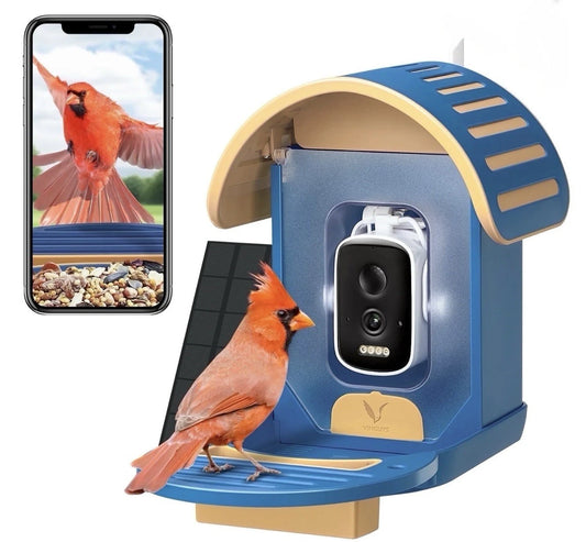 Bird Feeder con Camara AI Solar VINGUYS 2.5K UHD (USADO)