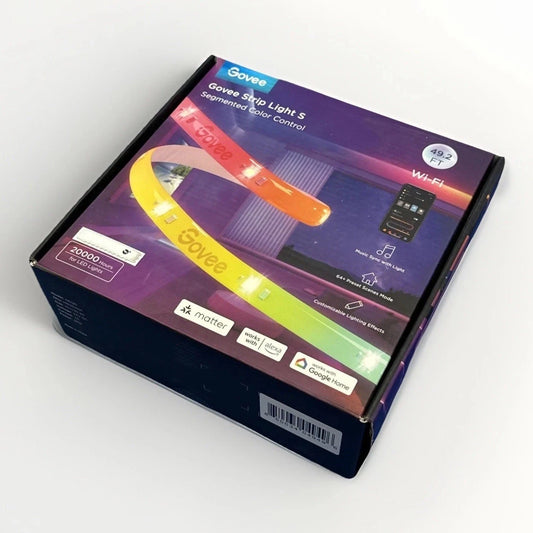 Govee 49.2ft Wi-Fi RGBICW Tira de Luz LED H612D Inteligente Alexa Nuevo.