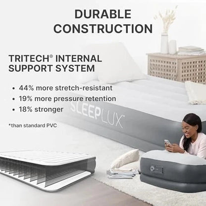 Colchón de aire inflable individual duradero SLEEPLUX