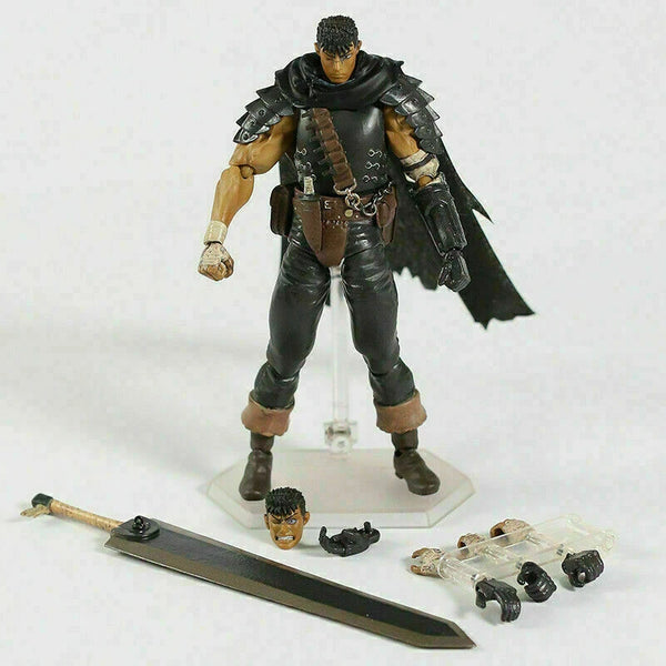 Figura Berserk Guts Black Swordsman Figma 359 Articulada Con Caja abierta