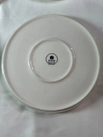 Vajilla Porcelana 12 Piezas Set 4 Blanco Borde Negro MALACASA