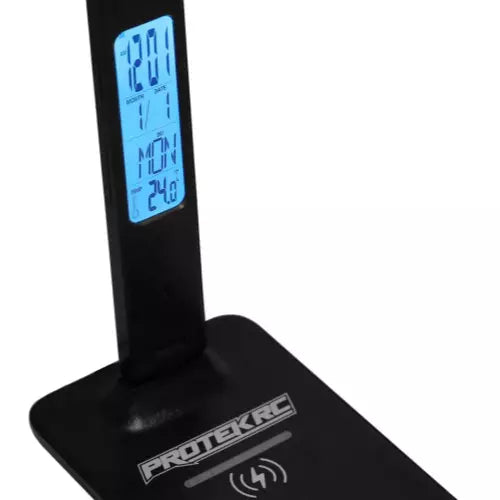 Luz LED ProTek RC (con carga inalámbrica, reloj, fecha y temperatura).