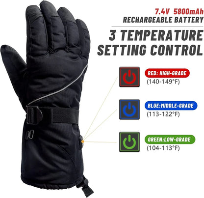Guantes Térmicos Eléctricos Recargables 5800mAh Talla Única