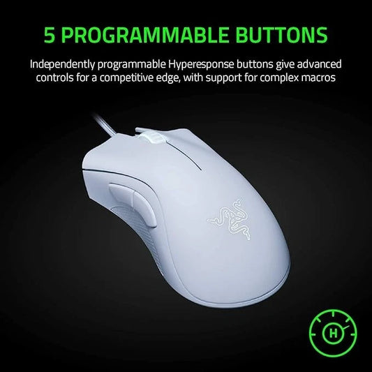 Razer DeathAdder Essential con cable blanco Mac PC