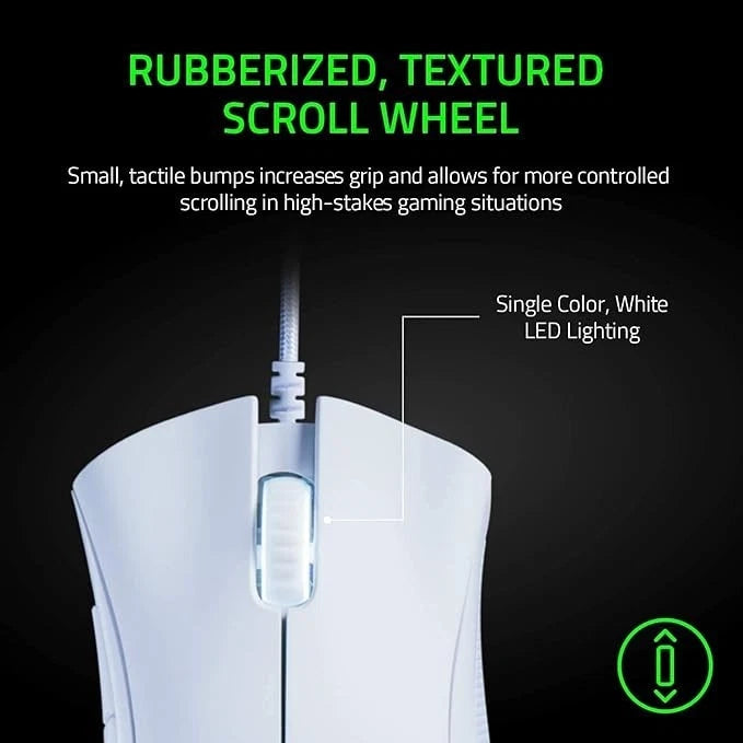 Razer DeathAdder Essential con cable blanco Mac PC