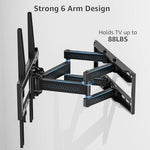 Soporte TV 26-65” Movimiento Completo Brazo Ajustable Mountup MU-0010-B