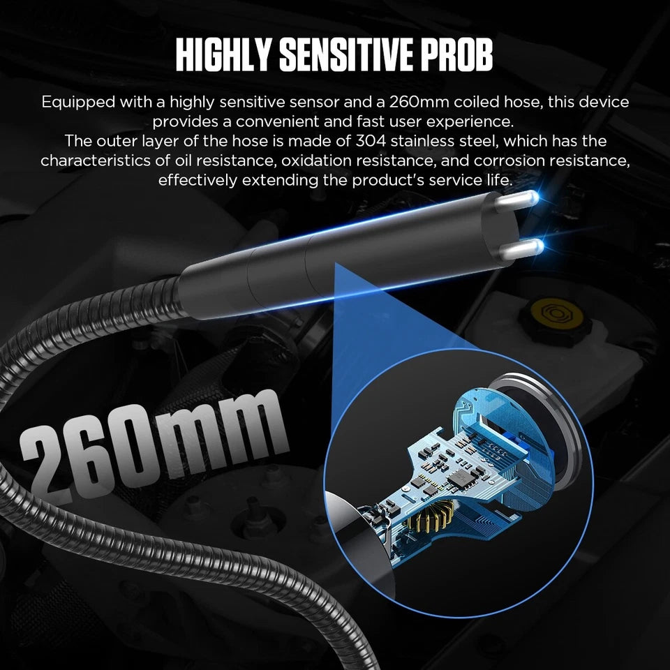 Comprobador de líquido de frenos AUTOOL AS502 para vehículos DOT3, DOT4 y DOT5.1.