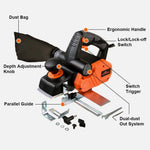 Cepilladora Electrica de mano para madera Topshak TS-EP2 7.5A 14500rpm