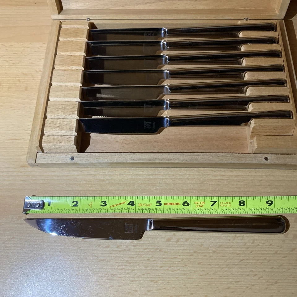 Juego de cuchillos para carne Henckels de acero inoxidable de 8 piezas