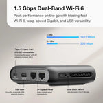 Enrutador de Viaje ultraportátil Wi-Fi 6 AX1500 TP-Link CAJA ABIERTA