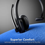 Auriculares inalámbricos con micrófono para el trabajo, LEVN , LE-HS011 Superior