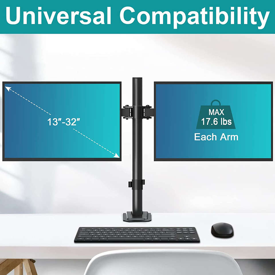 Soporte Dual para dos monitores: compatible con pantallas de 10 a 30"CONX