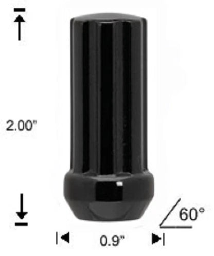 Juego de tuercas para RAM 1500, 2012-2018, negras con llave.