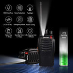 Walkie Talkies Pxton Largo Alcance Recargables Con Audífonos Linterna y Base