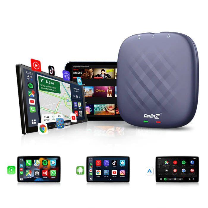 Adaptador multimedia CarlinKit Ai Box Tbox Plus Carplay (USADO)