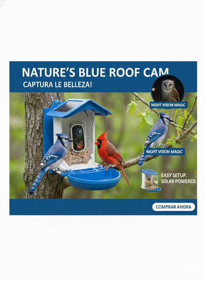 Camara Inteligente AI Q40 para Comedero Pajaros Wifi