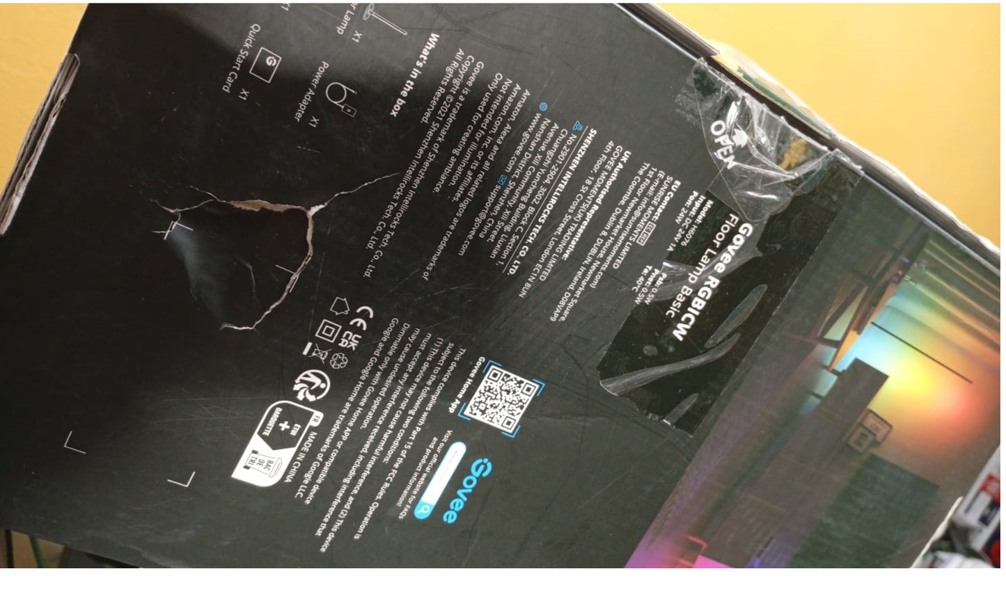 Lámpara de pie básica, Govee RGBICW, funciona con Alexa.