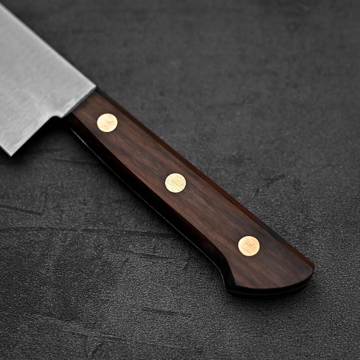 Cuchillo de chef, Mashiro, 33cm, 21cm hoja, mango madera, carbono.